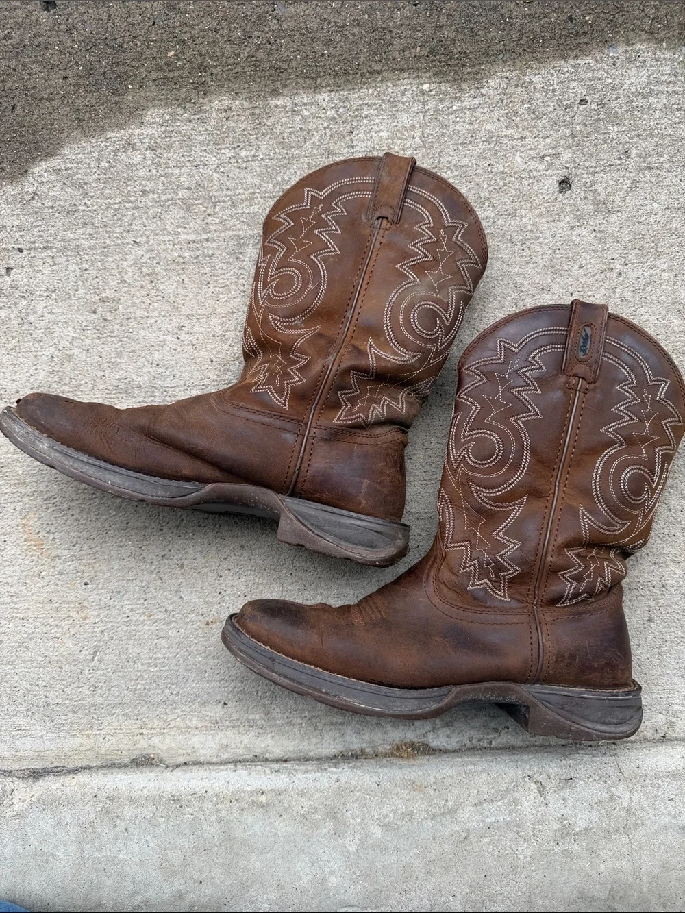 Men's Rebel By Durango Pull-On Western Boots Size 9.5D (Style: DB443) - Picture 4 of 9